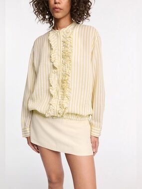 Dorothee Schumacher Cool Stripe Blouse Size 4